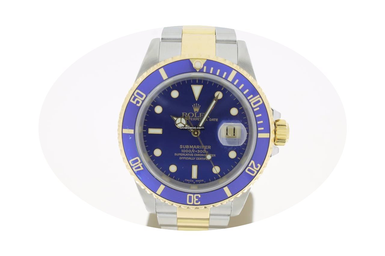 Rolex Submariner Date Steel/Gold BlueDia...