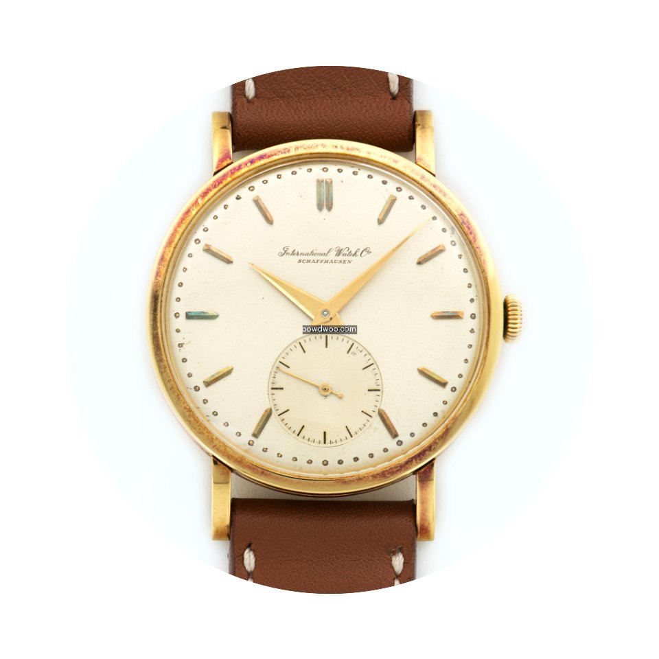 IWC Yellow Gold Oversized Strap Watch...