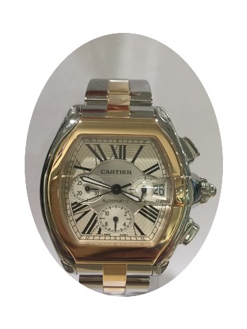 Cartier ROADSTER CHRONOGRAPH STEEL AND G...