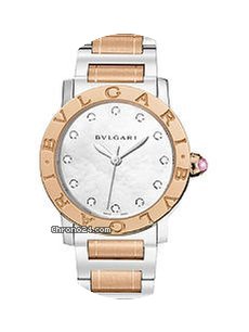 Bulgari White Mother of Pearl Diamond Di...