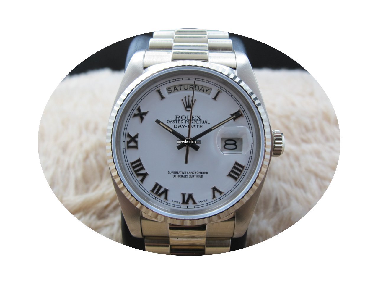 Rolex DAY-DATE 18039 with Original White...