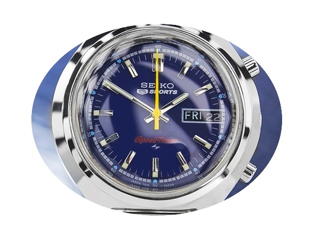Seiko Speedtimer Day Date Automatic, Blu...