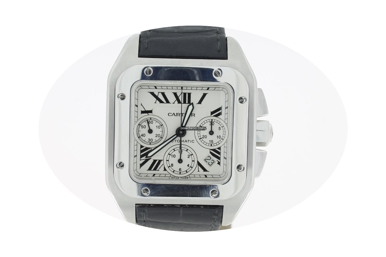 Cartier Santos 100 XL Chronograph Steel ...