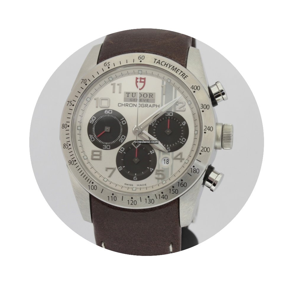 Tudor Watches: 42000-blackleather-silver...