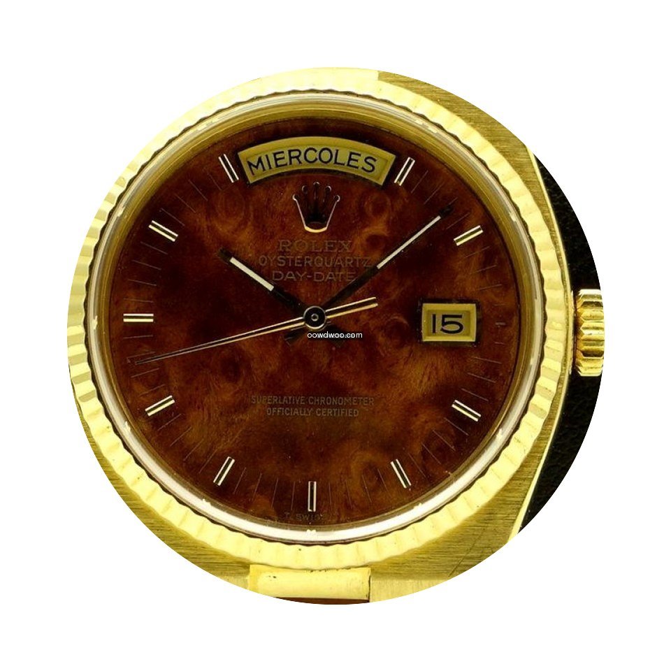 Rolex | Day-Date Oysterquartz Wood Dial ...