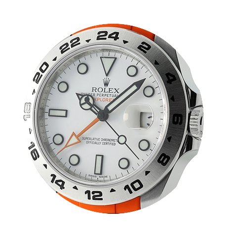 Rolex Explorer II 42mm White Dial On Ora...