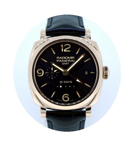 Panerai Radiomir Rose Gold GMT 1940 10 D...