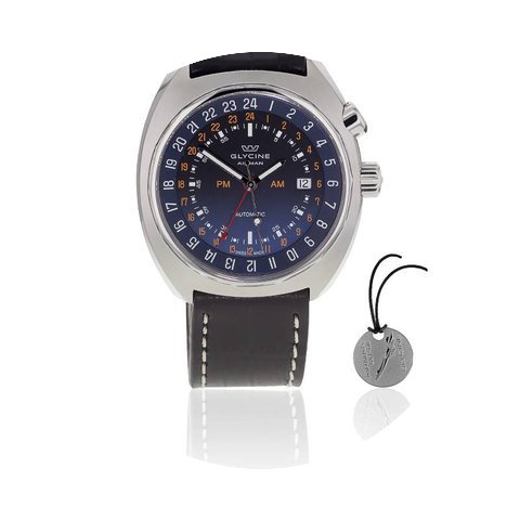 Glycine Airman SST 12 GMT dégradé bleu...
