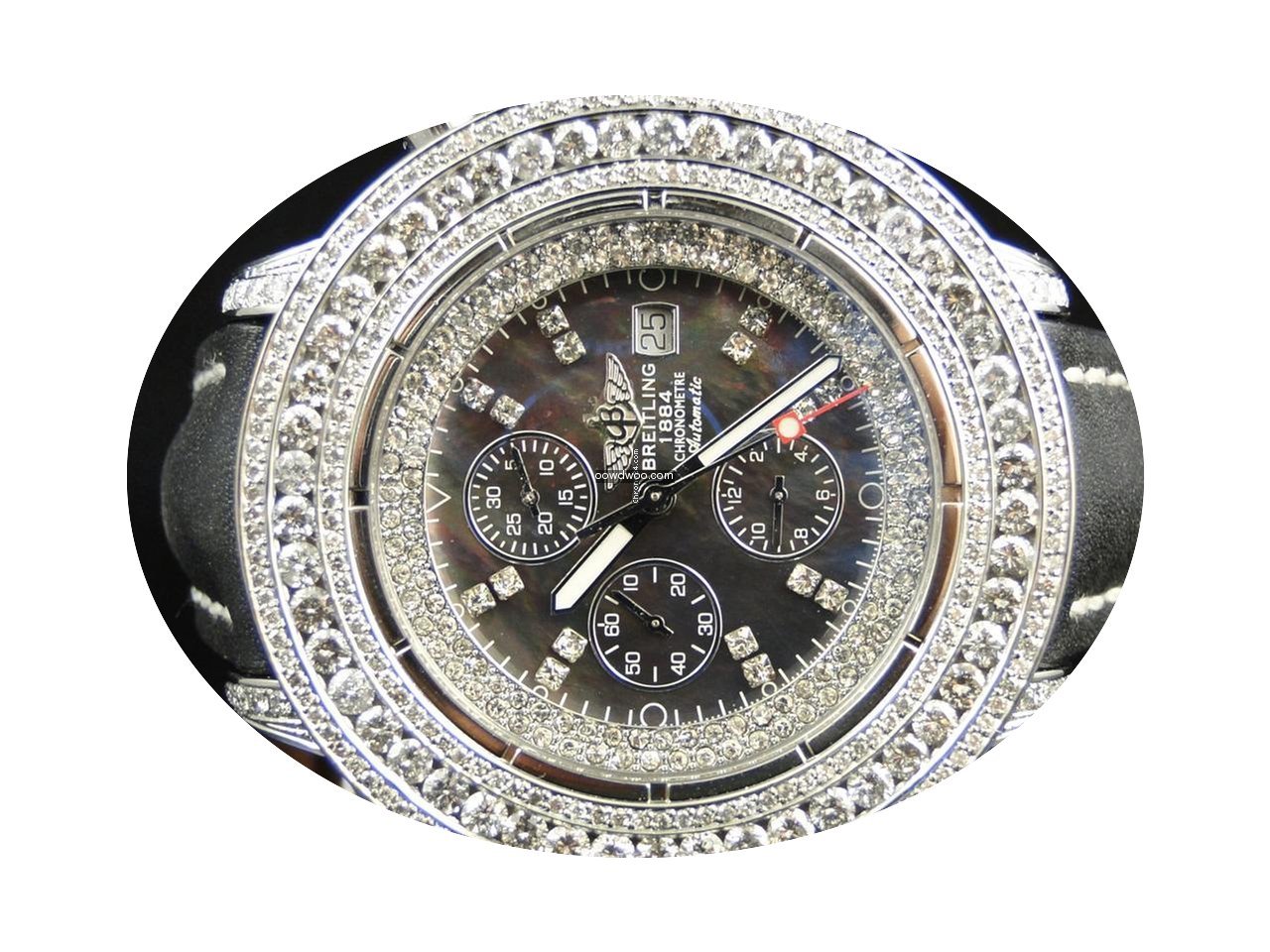 Breitling Mens 3 Row Breitling Super Ave...