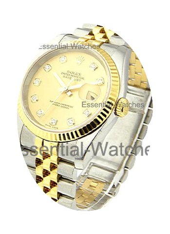 Rolex Used Men''s 2 Tone DATEJUST with J...