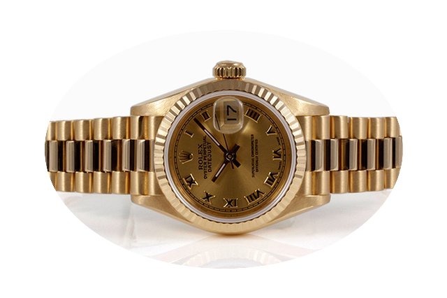 Rolex Ladies President 18k YG Champagne ...