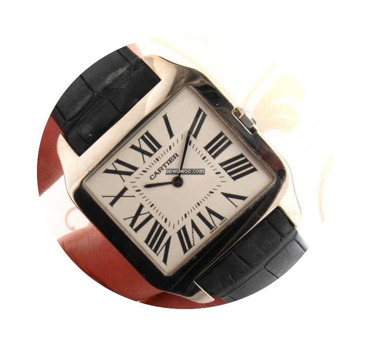 Cartier Santos Dumont W2007051 18k white...