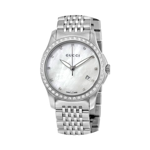 Gucci G Timeless Mother of Pearl Dial La...