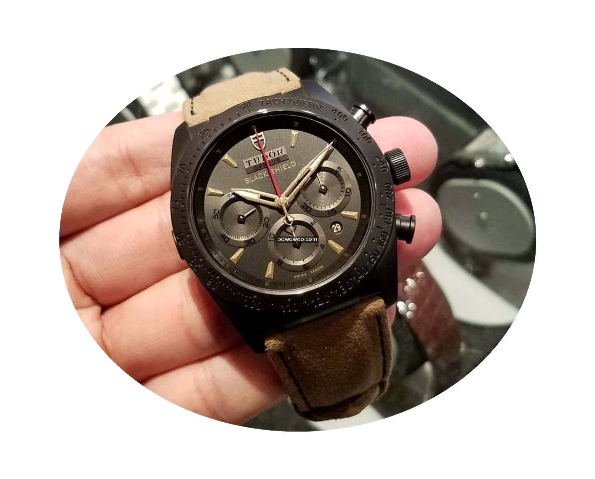 Tudor 42000CN Leather Strap Fastrider Bl...