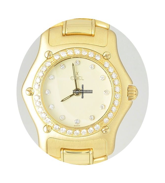 Ebel 1911 Lady Quarz 18K Gold 890910 Bri...