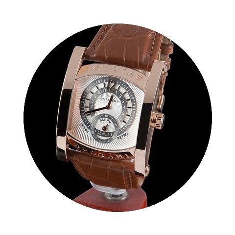 Bulgari assioma heures retro rose gold m...