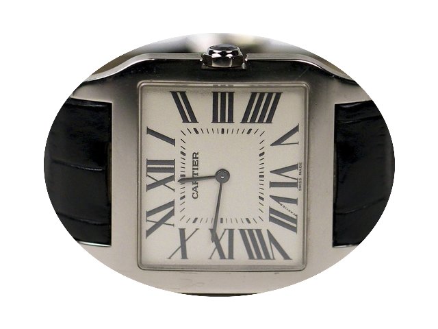 Cartier Santos Dumont 18K Solid White Go...
