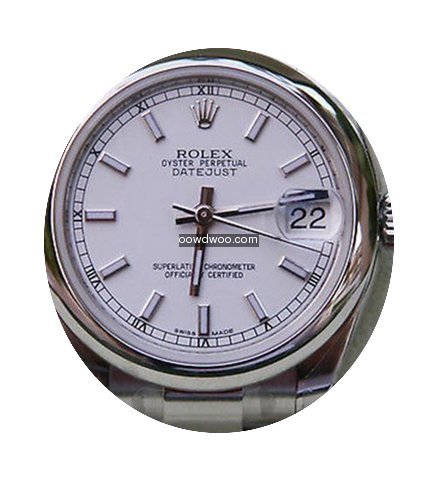 Rolex Datejust Midsize Watch White Dial ...