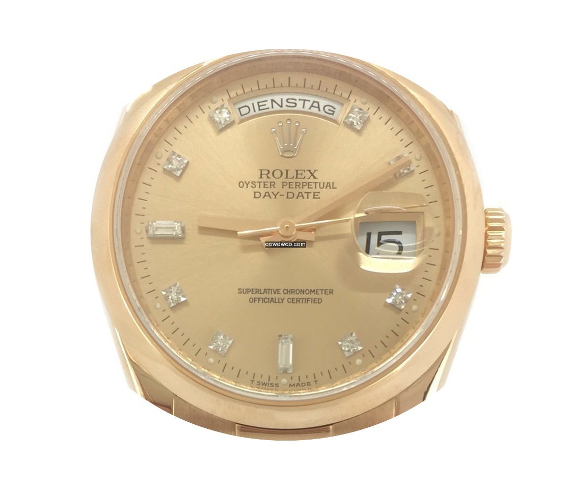 Rolex Day-Date Roségold Diamonds 36mm L...