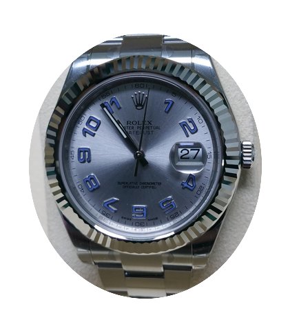 Rolex Datejust 116334 Rodhium Blue Arab...
