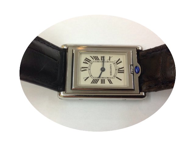 Cartier Tank Basculante stainless steel...