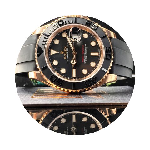 Rolex Yacht-Master Rose Gold 40mm Rubber...