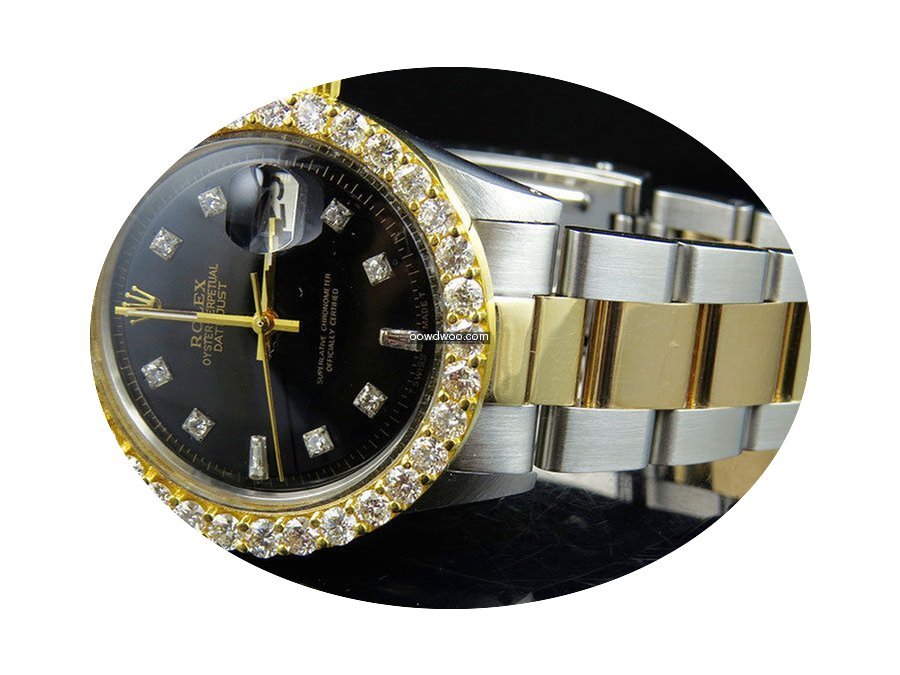 Rolex Datejust 2 Tone 18k Gold 36MM Stai...