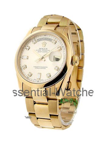 Rolex Used Mens Rose Gold Presidential w...