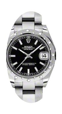 Rolex Datejust Ladies Midsize 178344-BLK...