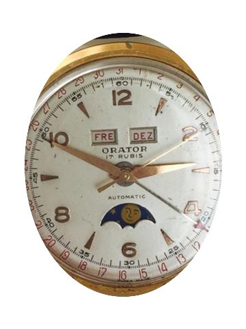 Orator rare triple calendar moonphase Fe...