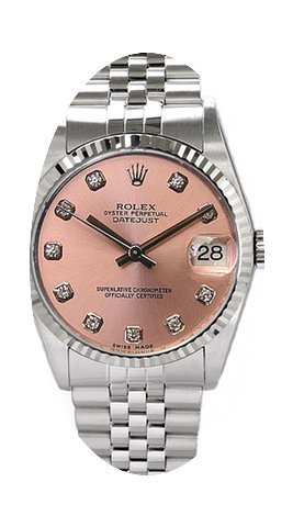 Rolex Datejust Stainless Steel Custom Pi...
