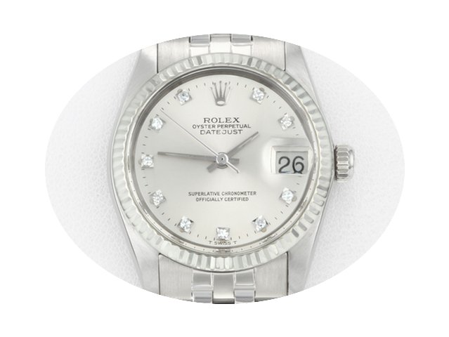 Rolex DATEJUST MEDIUM WEISSGOLD 750 DIAM...