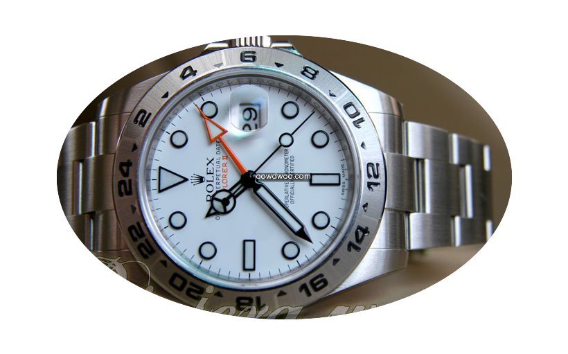 Rolex Explorer II white dial...