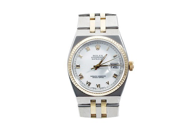 Rolex Mens 18K/SS Oyster Quartz Datejust...
