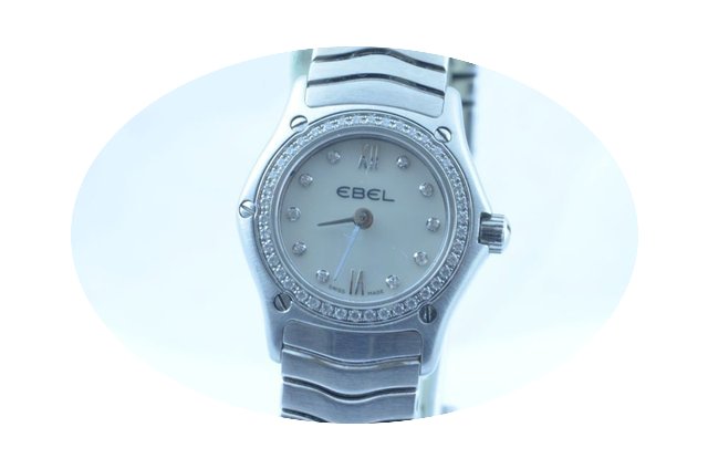 Ebel Classic Wave Damen Uhr 1911 25mm Qu...