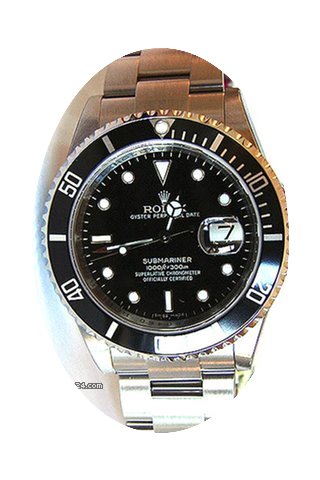 Rolex Submariner Mens Steel watch With B...