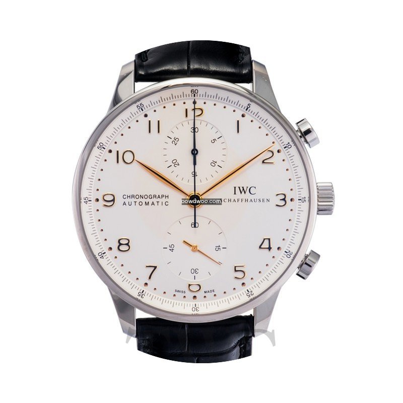 IWC Portugieser Chronograph Silver/Black...