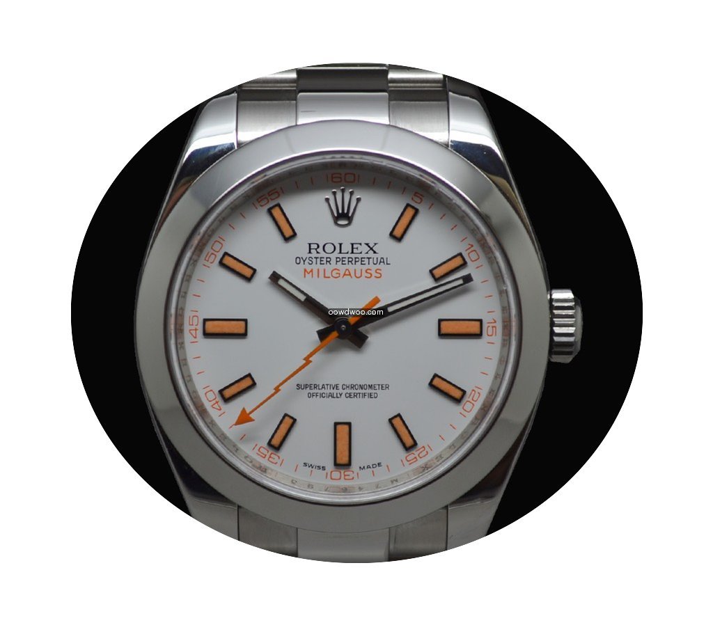Rolex Milgauss 116400 White Dial, with P...