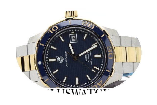 TAG Heuer Aquaracer Blue Dial Yellow Gol...