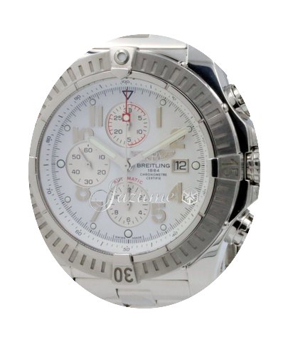 Breitling Super Avenger A13370 White Ara...