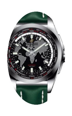 Breitling Galactic Unitime Black Dial Gr...