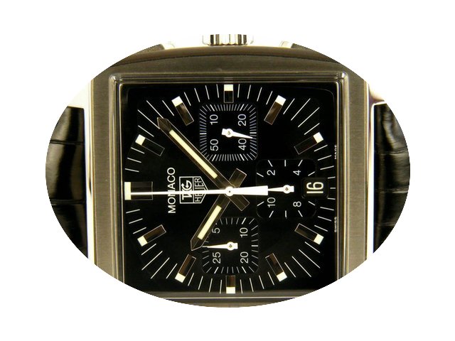 TAG Heuer Monaco crono in acciaio Nero A...