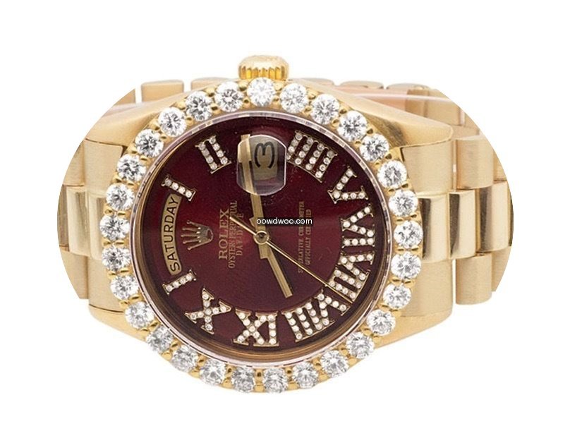 Rolex 18K Mens Yellow Gold Rolex Preside...