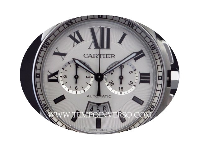Cartier Calibre Chronograph auto Steel/A...