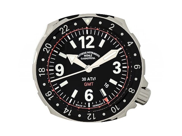 Mühle Glashütte Marinus GMT Stahl Auto...