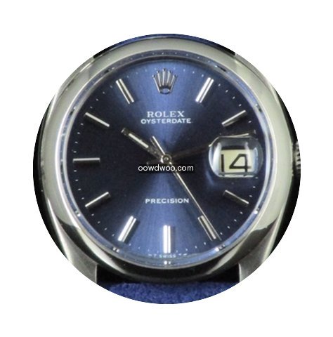 Rolex Oysterdate Precision 6694 Blue Ste...