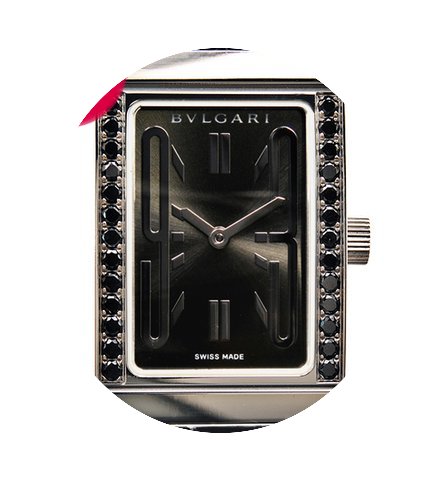 Bulgari Rettangolo Black Diamonds...