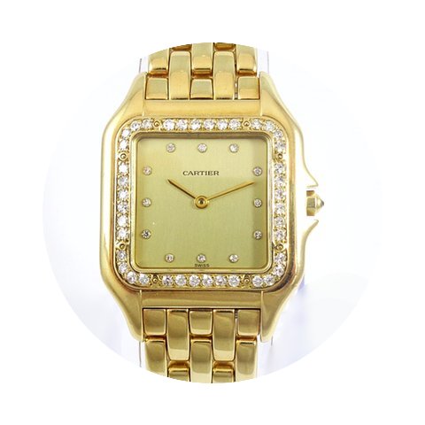 Cartier Pathere Yellow Gold Diamonds Bez...
