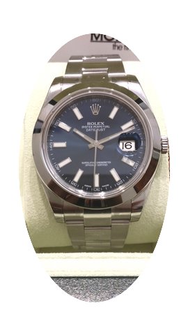Rolex Datejust II Blue Index Dial Smooth...