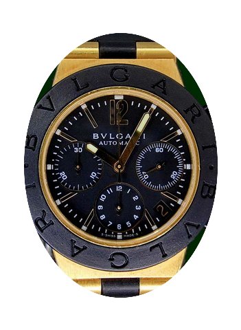 Bulgari Diagono 18K Gold Titanium 38mm A...